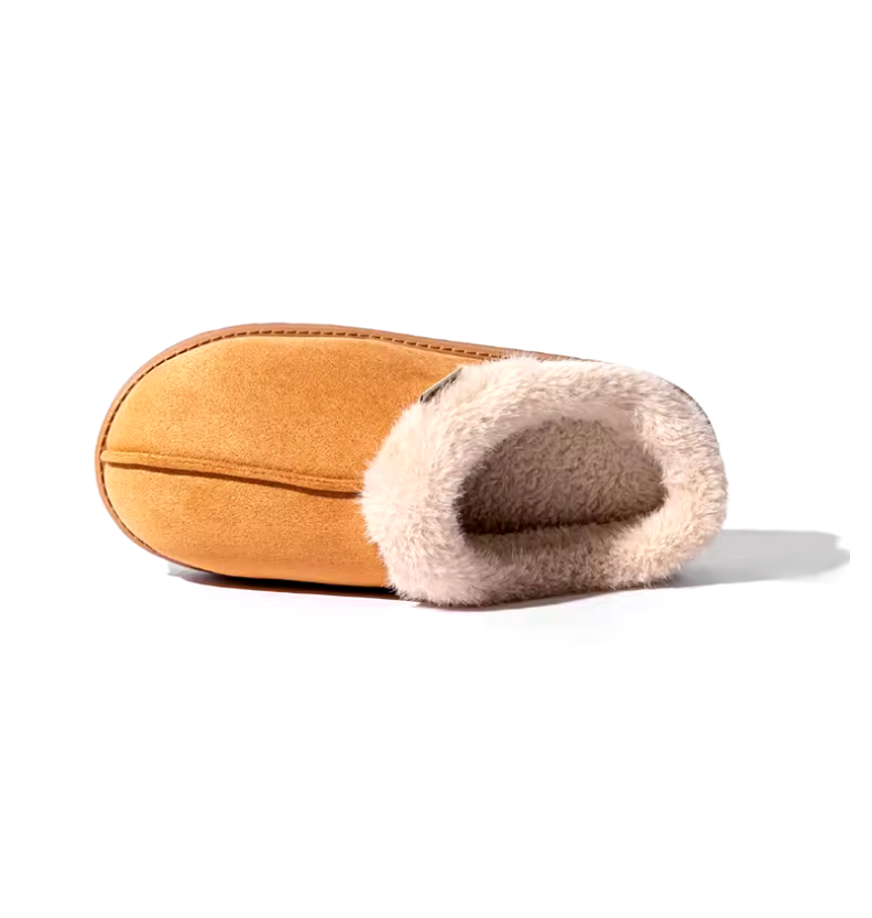 Shearling-Lined House Slippers