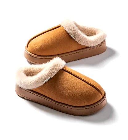 Shearling-Lined House Slippers