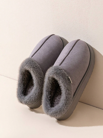 Shearling-Lined House Slippers